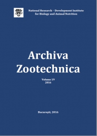 Archiva Zootechnica Vol. 19 - 2016