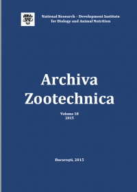 Archiva Zootechnica Vol. 18 - 2015