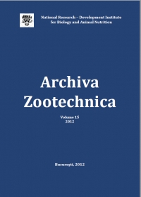 Archiva Zootechnica Vol. 15 - 2012